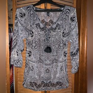 INC sheer top.